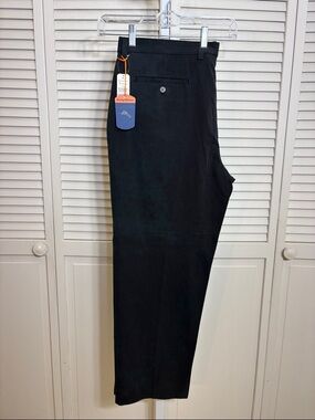 NWT Tommy Bahama Men's Black Dress Silk and Cotton Pants 38 x 30